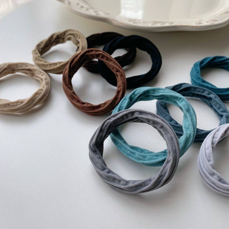 Korean Style Non-injuring Hair Towel Loop Headband High Elastic Seamless Rubber Band Women's Hair Loop Hair Accessories