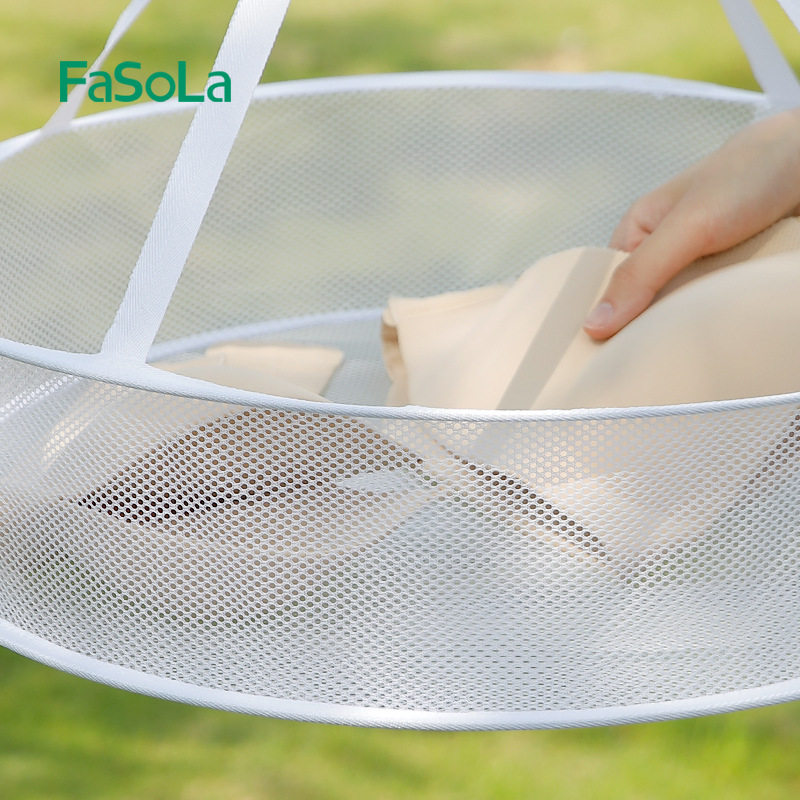 FaSoLa clothes drying basket clothes drying net clothes drying hanger sweater sweater tile net pocket drying socks artifact clothes drying basket