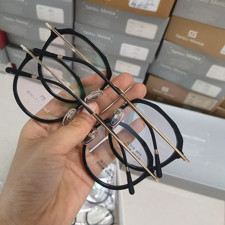 Mixed Batch Processing of Metal Eyeglass Frames for Men and Women, Fashionable Metal Frames with a Feminine and Versatile Design, Suitable for Prescription Lenses
