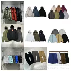Cross-border New Casual Simple Glasses Loose Long Sleeve Lar Zipper Youth Men's Shirt Jacket Shorts Trousers