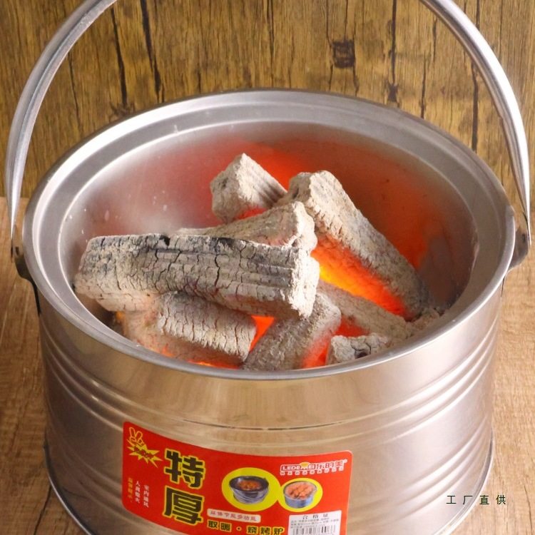 Stainless Steel Grill Stove Heating Stove Charcoal Stove Outdoor Portable Barbecue Stove Grill Household Charcoal Brazier