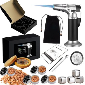 Cocktail smoked wine set gift set Amazon hot selling whiskey foreign wine cocktail fragrant wooden cover suit