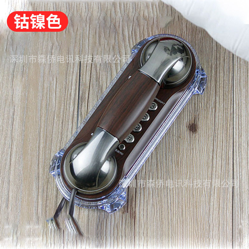 美思奇MT025仿古欧式复古电话创意来电发光电话机家用挂壁座机