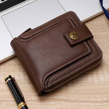 Cross-Border Popular New Men's Short Wallet Large Capacity Youth Driver's License Card Holder Integrated Horizontal Wallet Wholesale