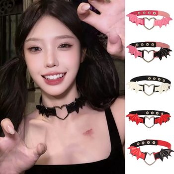 Little Devil Contrast Color Bat Wings Halloween Necklace Necklace Niche Choker Necklace Nightclub Subculture Necklace