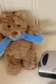Blue scarf bear charm