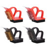 Barbecue net cleaning brush stainless steel iron 3-in-1 wire steel wire brush special cleaning for barbecue grill steel brush