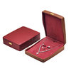 New high-grade one-word curved box oblique PU leather jewelry box ring ring bracelet set box packaging box