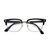 New Business Versatile Glasses Frames for Men, Lightweight and Translucent Gray Glasses Frames, Retro Eyebrow Frames, Metal Glasses Frames for Women Wholesale