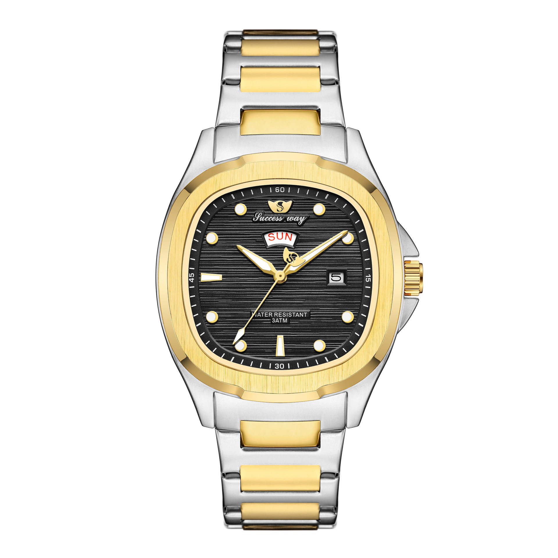Cross-border Hot Selling Simple Business Men's Watch Brand SUCCESSWAY Fashion Waterproof High-end Light Luxury Watch
