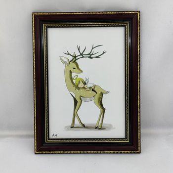 Wholesale solid wood 6 7 10 A4 16 inch wall setting table wooden old man's legacy photo photo frame picture frame