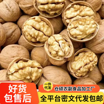 Carefully Selected Xinjiang Paper-Skinned Walnuts, 2025 New Crop Wholesale, Natural Color Hand-Peeled Aksu 185 Thin-Skinned Walnuts