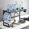 Kitchen Sink Storage Rack Countertop Dish Drainer Multifunctional Storage Organizer