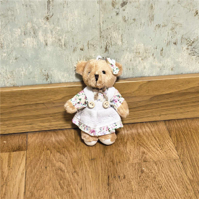 卡通钥匙麻衣小兔子玩偶书包挂件小熊包包挂饰可爱娃娃毛绒玩具