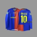 0809 Barcelona home jersey with number 10 + armband