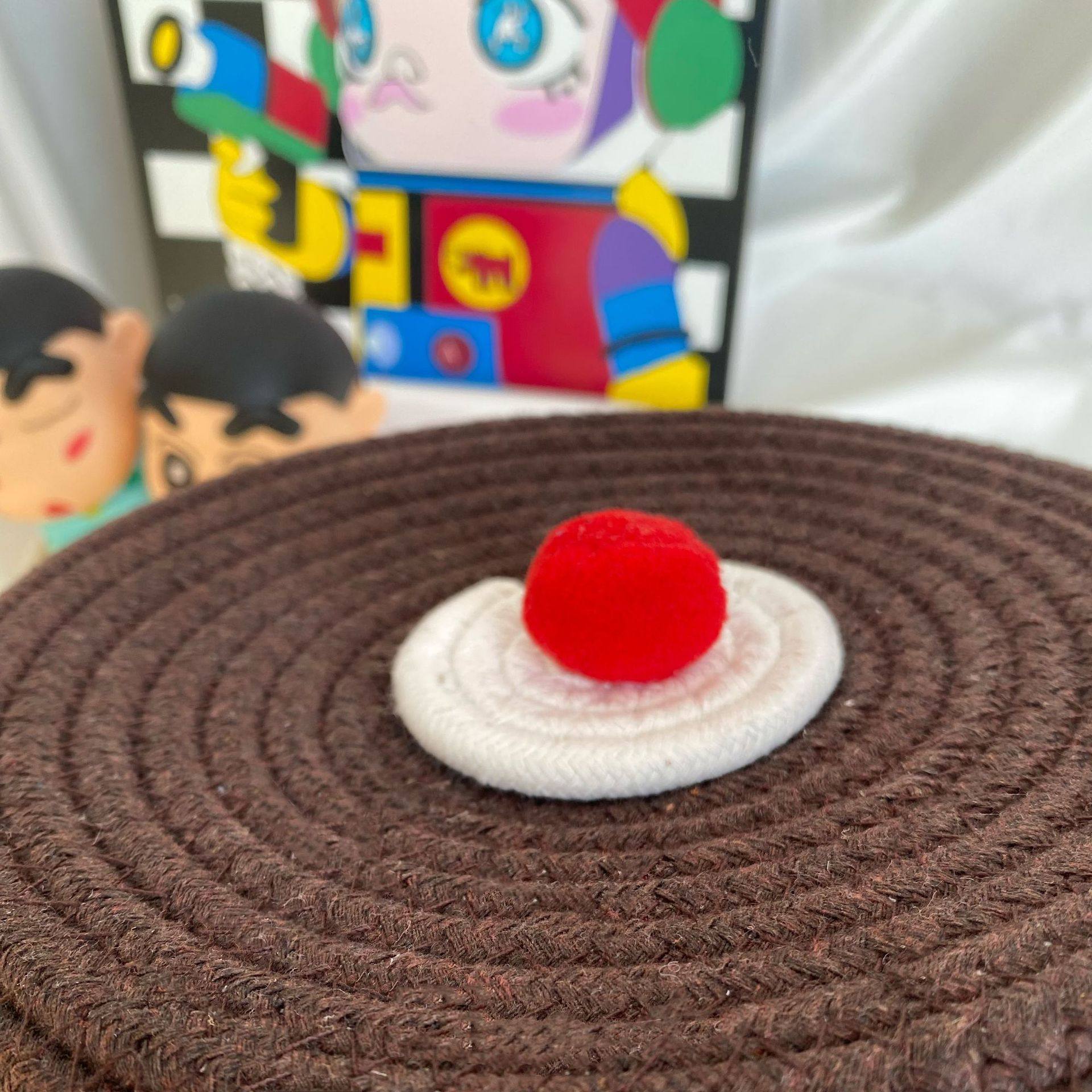 Desktop Storage Box Ins Handmade Braided Pudding Storage Basket Cotton Rope Sundries Storage Basket Home Bedroom Storage Basket