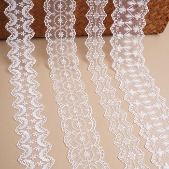 Mesh Embroidered Edge Accessories Women's Clothing Mesh Double Edge 6cm Lace Wholesale