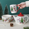 Christmas Tableware Set Snowman High-Value Ceramic Mug Dinner Plate Teapot Gift Wholesale Ceramic Christmas