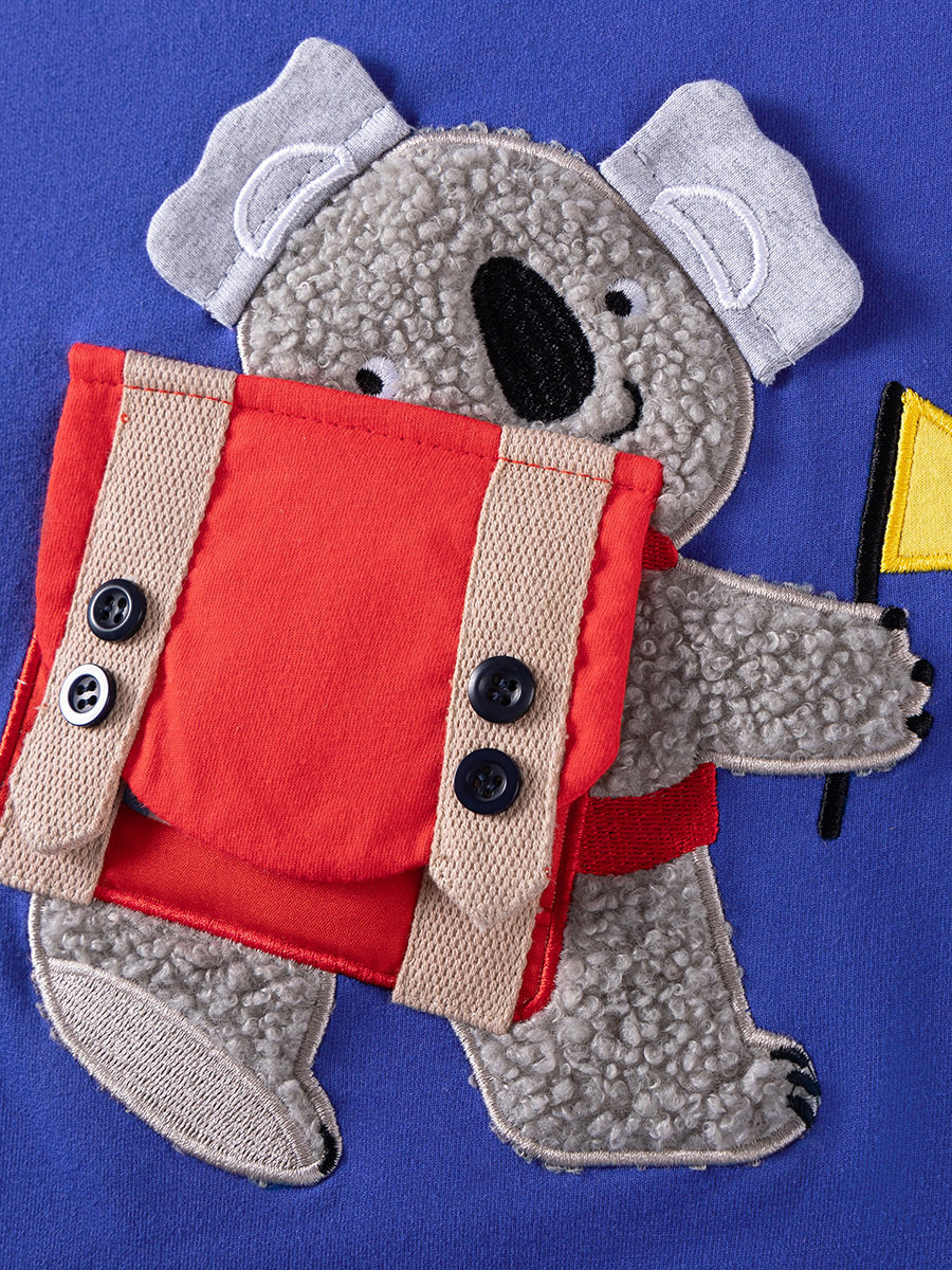 Vendita all'ingrosso felpa ragazzi stile, top bambini cartone animato manica lunga autunno, felpa neonato cotone carino