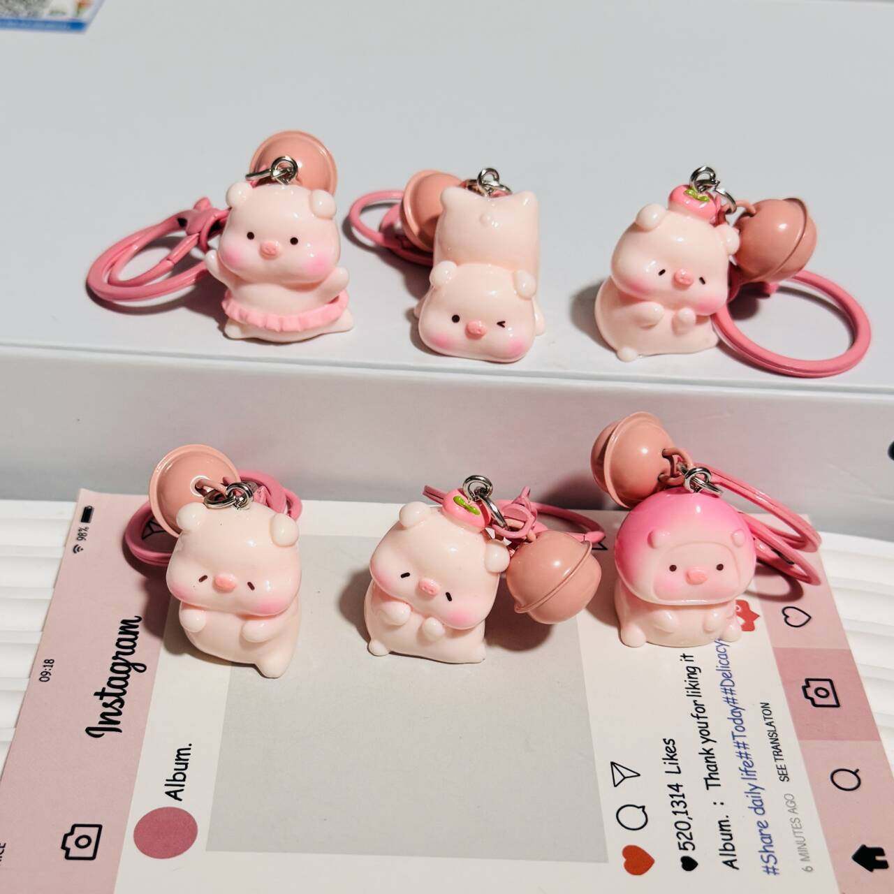 Cute Cartoon Keychain Pendant, Creative Bag Charm, Keychain Small Pendant, Backpack Bestie Gift Collection