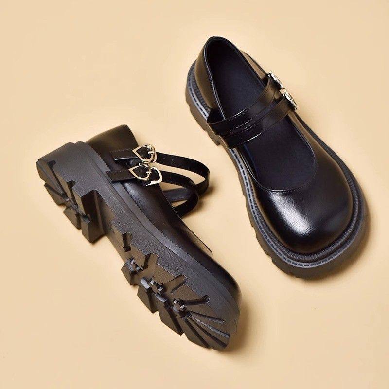 Girls' Leather Shoes 2025 Spring and Autumn New Children's Performance Shoes Black Dance Shoes Princess Shoes for Big Children Girls Soft Soles