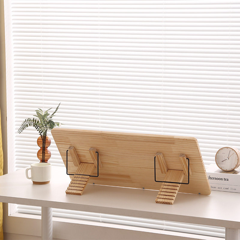 Wooden Reading Stand, Bookshelf, Children's Reading Book Holder, Multifunctional Reading Stand for Mobile Phones and Tablets, Desk