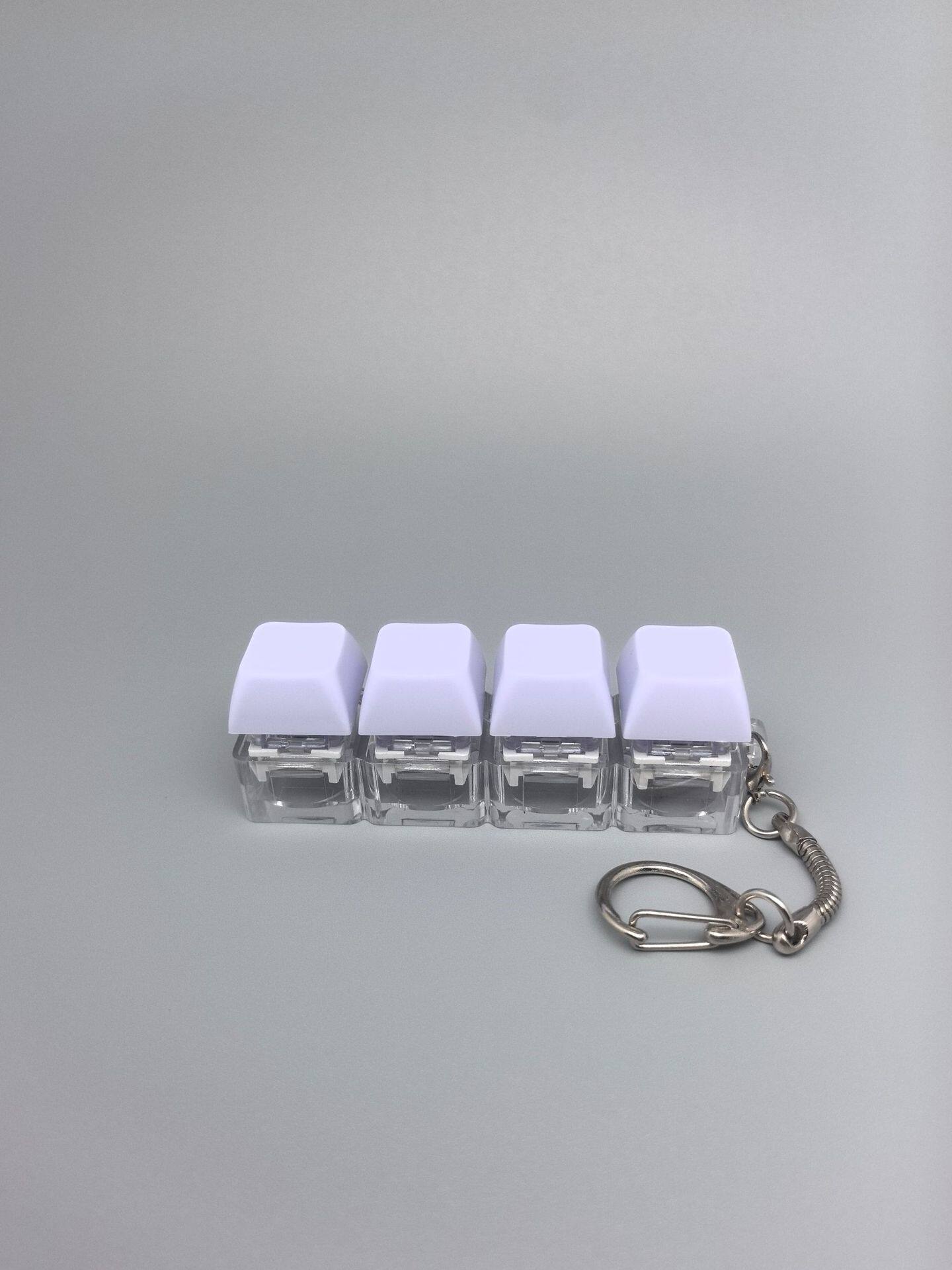 四键马卡龙按键解压玩具钥匙扣键盘办公摸鱼按键解压玩具跨境