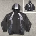 8418# Black Reflective Strip Jacket