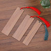 Bamboo Antique Bookmark Creative DIY Carving Wooden Craft Bookmark Polished Wooden Bookmark Square Blank Tag