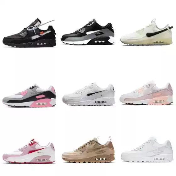 Foreign Trade Airmax90 Air Cushion Shoes Day Angel Valentine's Day Mesh Breathable Men's and Women's Casual Sports Running Shoes Wholesale