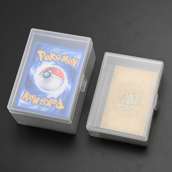 Transparent Card Box Plus Pokémon Three Kingdoms Game King Graded Card Box Large Capacity Hand Card Storage Box