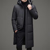 Long down Jacket for Men, Winter 2025 New Fashion, Warm Men's Hooded 90% White Duck down Long Thick Coat