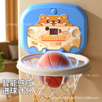 Children's Indoor Basketball Stand Home Punch-Free Wall-Mounted Scoring Baby Basketball Frame Toy Douyin Cross-Border Wholesale