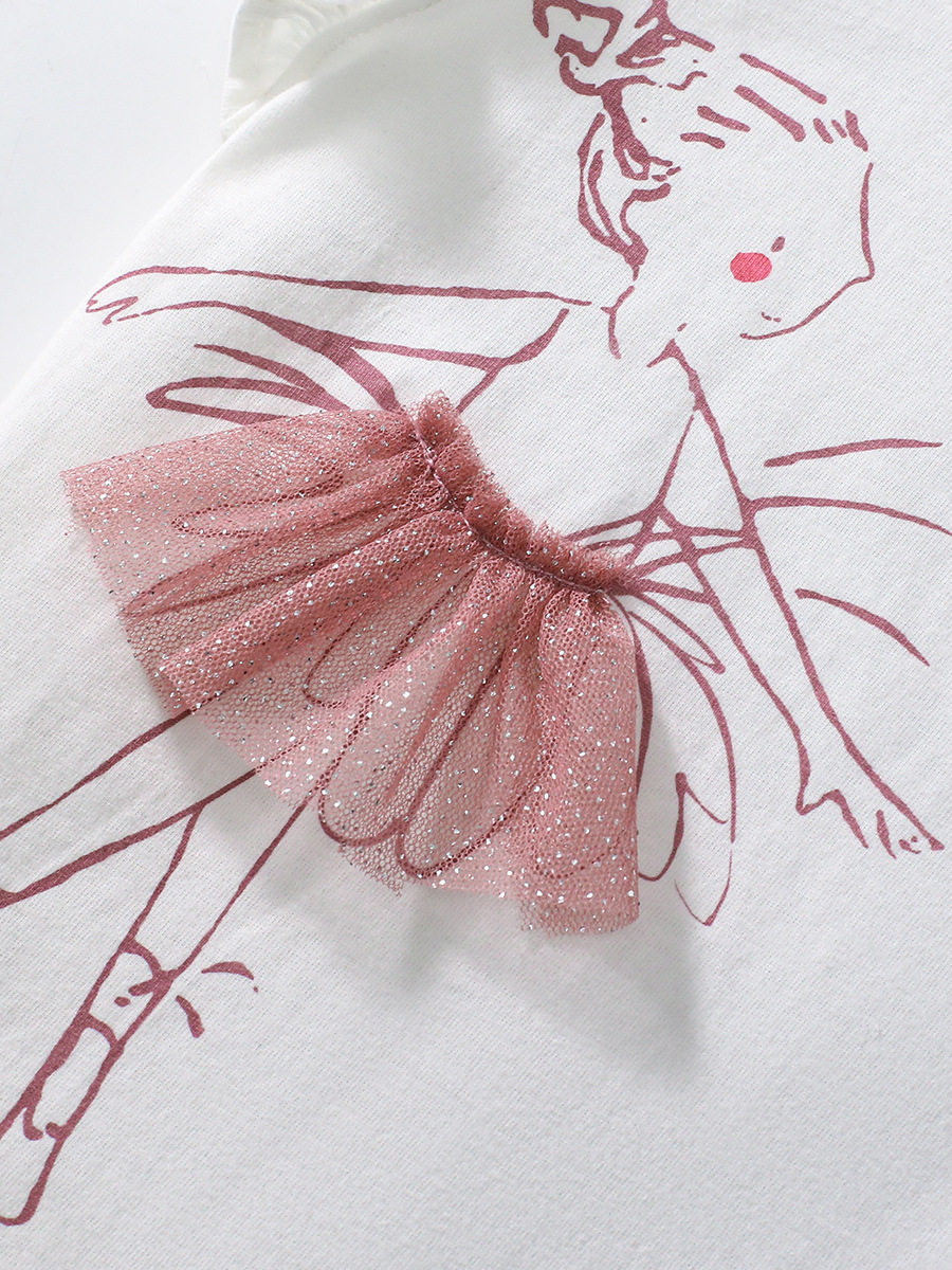 New Summer Kids' T-shirt, Year 3D Pattern Cotton Girls' T-shirt