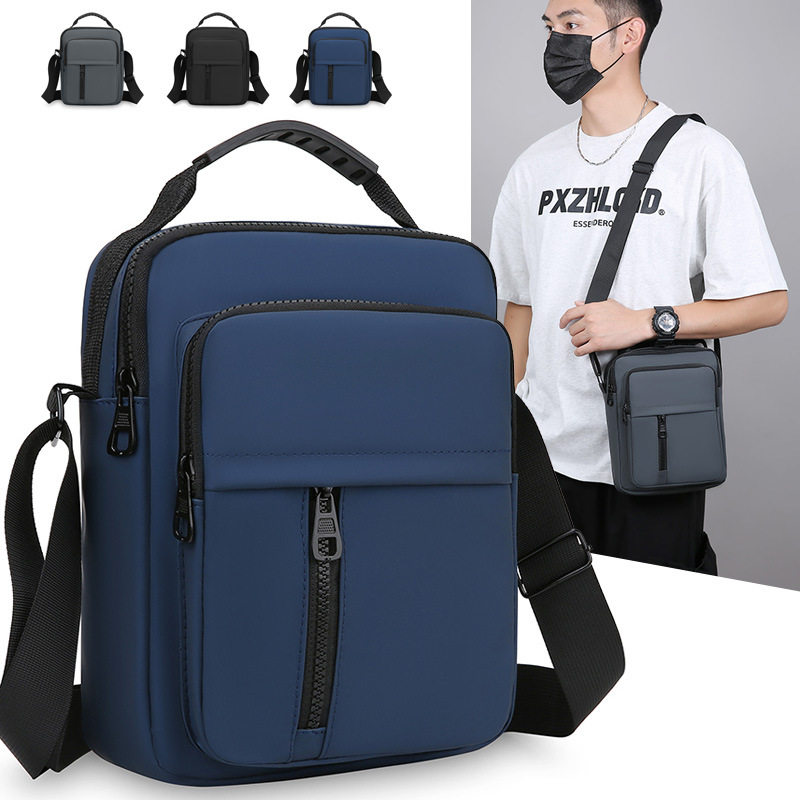 Men's Bag Simple Fashion Shoulder Bag Oxford Cloth Men's Large Capacity Crossbody Bag Handbag Multifunctional Casual Trendy Bag