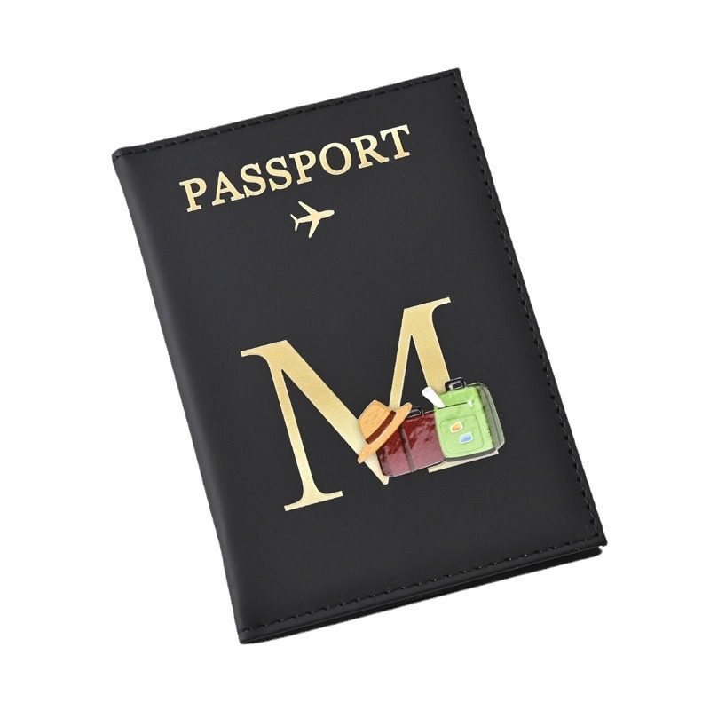2024 cross-border in stock creative color printing letters pu leather multi-functional password holder SIM card ID bag leather case direct sales
