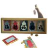 Hollow Photo Frame Song Brocade Hard Card Decorative Picture Frame Mini Handwritten Calligraphy Blank Rice Paper DIY Hollow Photo Frame Display Stand
