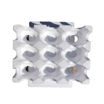 Factory wholesale 9 grid foam tray for pear with turnover fruit foam box