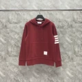 Red hooded sweater
