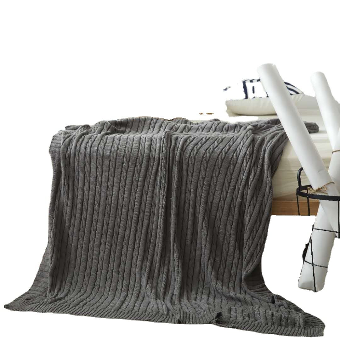 Knitted Blanket, Air Conditioning Cover Blanket, Sofa Decorative Blanket, Knitted Blanket, Yarn Blanket, Twist Blanket, Bed End Blanket, Nordic Style