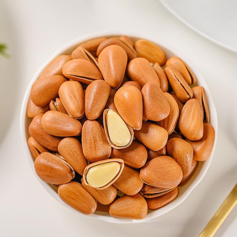 New Arrival Northeastern Pine Nuts 500g Single Small Package Extra Large Particles Hand-Peeled Red Pine Nuts New Year's Snacks Flagship