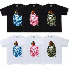 2026 Summer New Style Ape Head Japanese Trendy Brand Youth Loose Casual Versatile Cotton Short-Sleeve T-Shirt Stylish