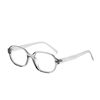 New Ultra-light TR Retro Fashionable Oval Glasses Frame Women's Plain Street Photoshoot High-end Face Small Anti-blue Glasses