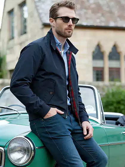 American-Style Harrington G9 Jacket for Men, Spring and Autumn, Tough Retro Style, Three-Proof Outdoor Executive Jacket, Casual Black