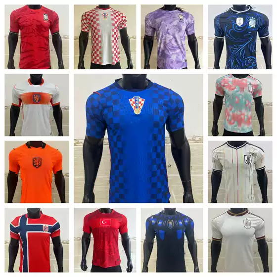 2627 World Cup Player Version Jerseys: Germany, Argentina, Portugal, Spain, France, Brazil, Barcelona National Team