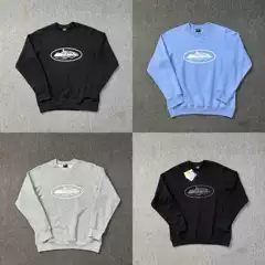 Alcatraz Island printed cortiez cotton foreign trade wholesale Europe and the United States Y2K street with men's and women's round neck sweater