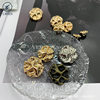 Metal Button Wave Face Suit Coat Sweater Jacket Button Cold Wind Decorative Simple Design Metal Button