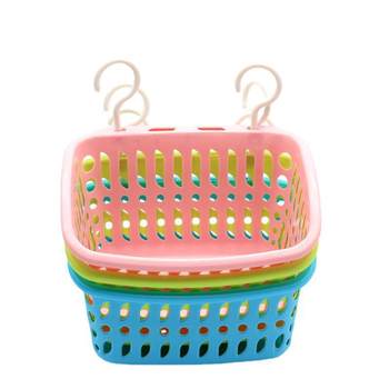 Hangable Storage Basket Bathroom Hanging Basket Household Plastic Kitchen Bathroom Bath Basket Storage Basket Wall Hanging Storage Basket