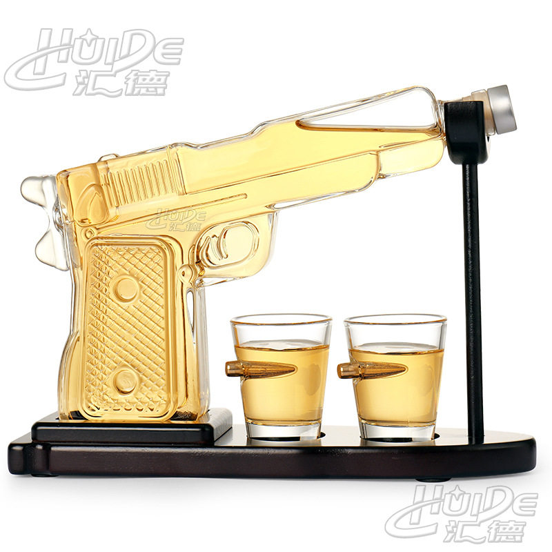 Amazon whiskey wine set suit borosilicate pistol suit wine separator borosilicate glass wine container