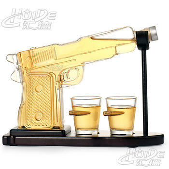 Amazon whiskey wine set suit borosilicate pistol suit wine separator borosilicate glass wine container